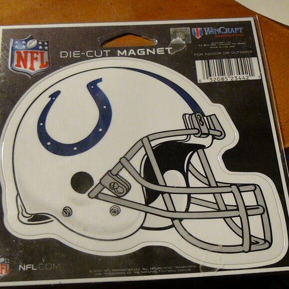 (2) NFL Indianapolis Colts 5" inch Cut-Out Auto Magnet Helmet by WinCraft Truck - Picture 3 of 10